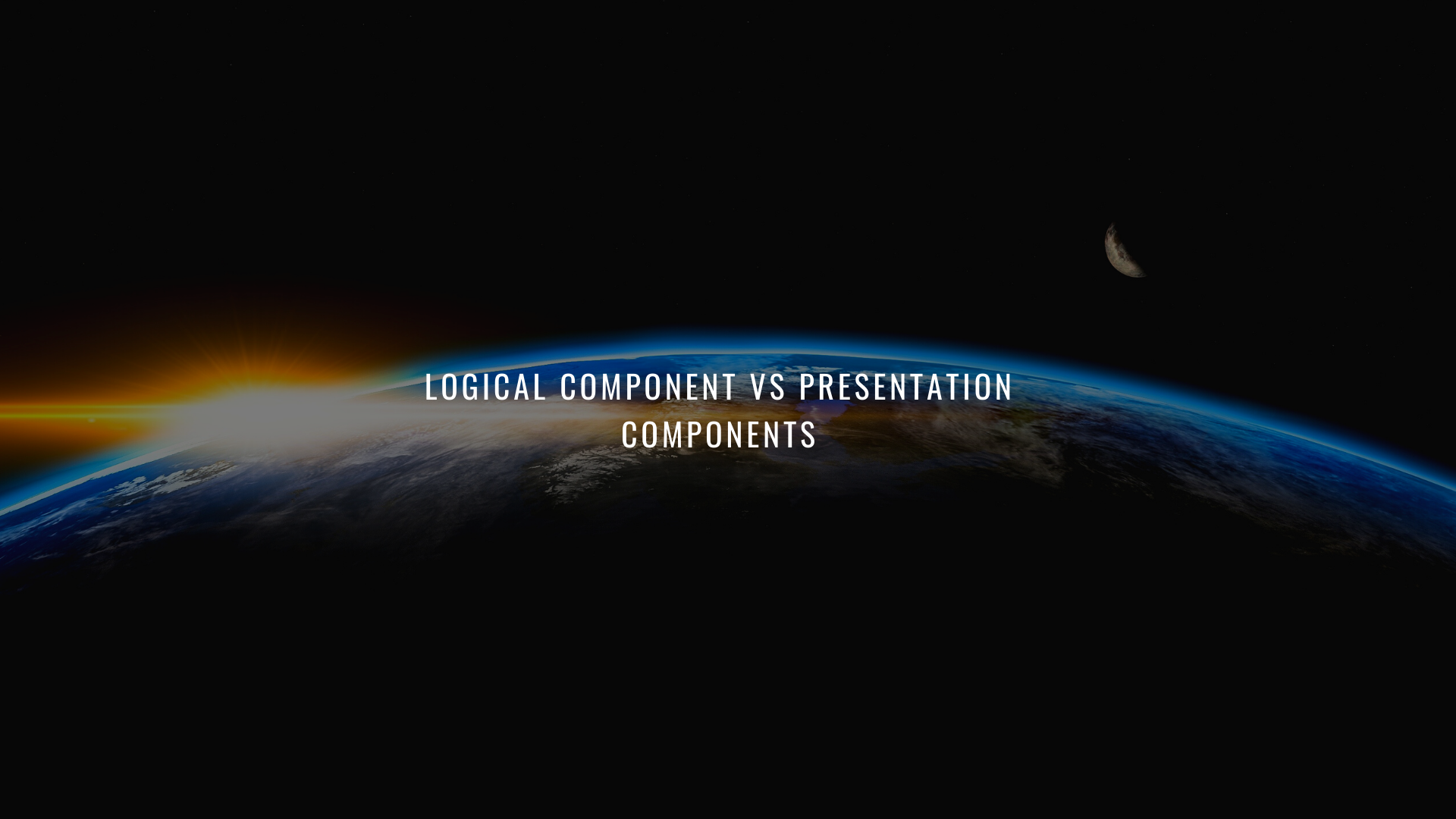 Logical component vs presentation component